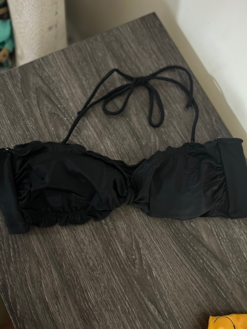 Black and Yellow Ruffle Bikini - Picture 4 of 6